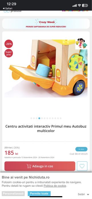 Centru activitati cuburi jucarii copii 6 luni