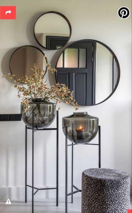 зеркало в лофт стиле 600