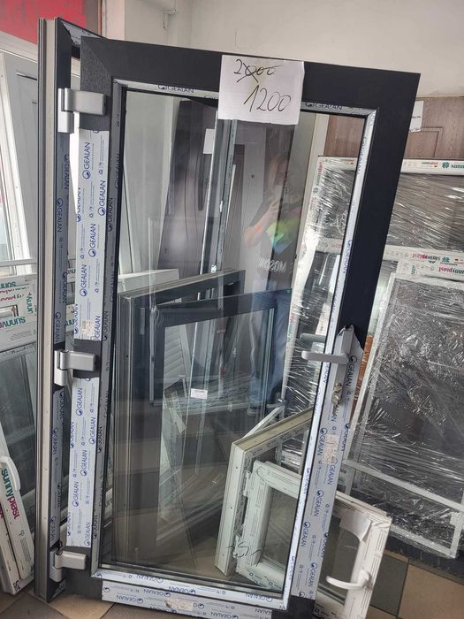 Usa noua din pvc,gealan.gri antracit