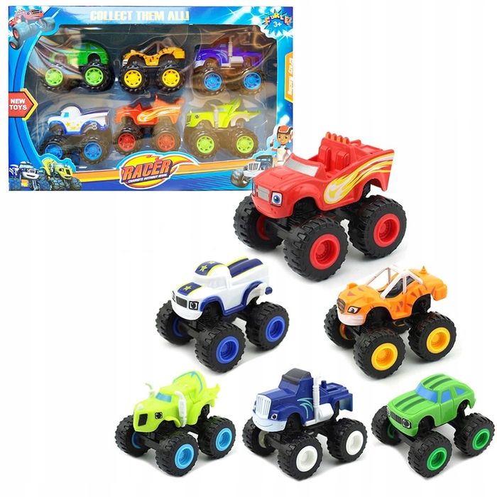 Комплект 6 броя колички Пламъчко и машините