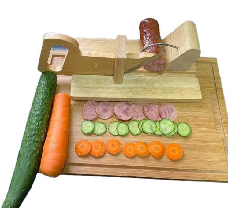 Дървена гилотина SLICER за прецизно рязане на мезета