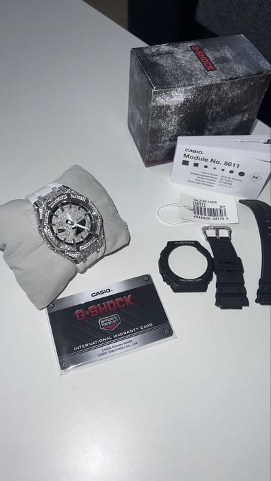 Casio G-Shock GA-2100 Frosted Silver Custom Edition