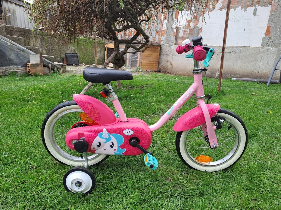 Детски велосипед от Декатлон 14 инч за момиче