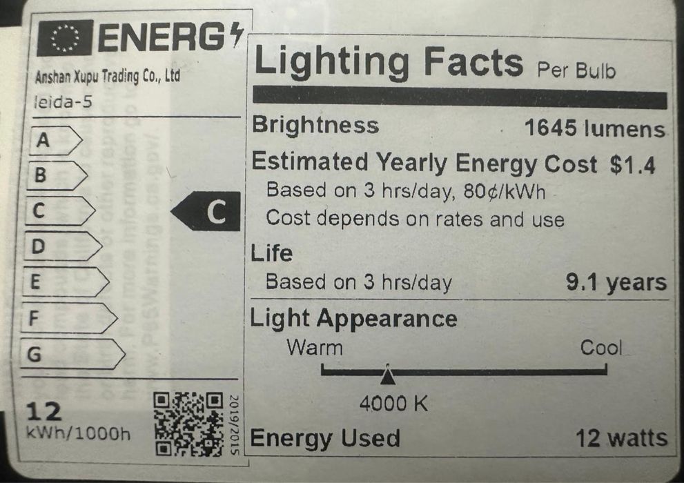 LED-лампы, цоколь E12 12 шт