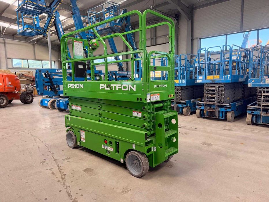 Nacelă verticală electrică PLATFON PS10N – NOUĂ | 11,2 m înălțime de lucru | Garanție