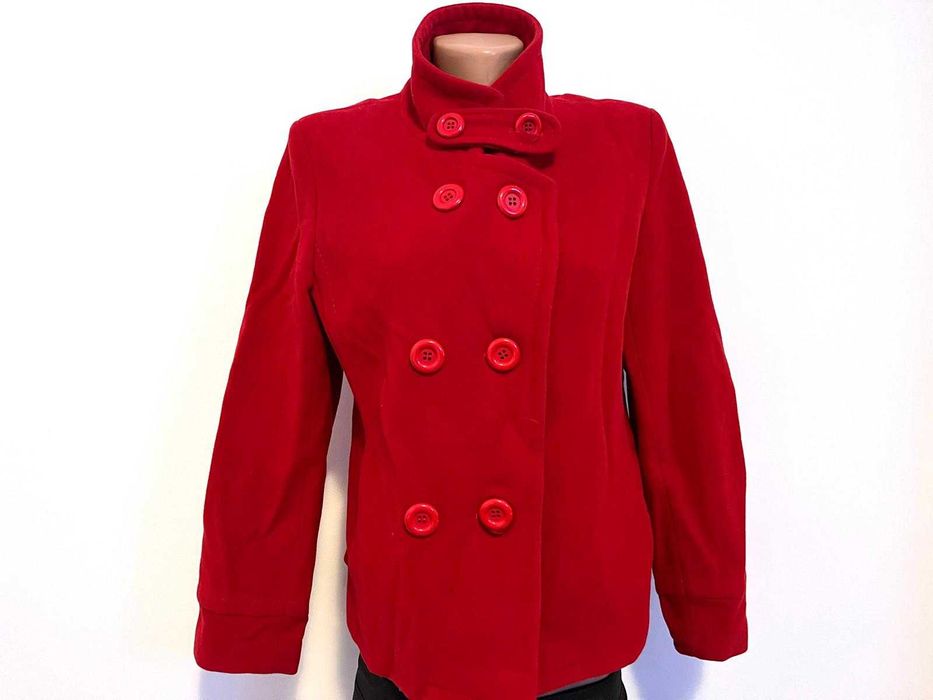 Jachetă roșie din lână 3SUISSES, mărimea M