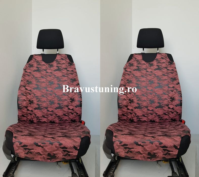 Huse scaun auto maieu Negru 2 buc/set