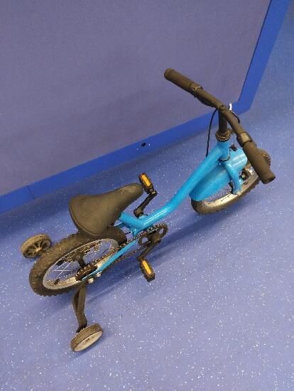 Bicicleta 14 inch albastra - produs resigilat - (SecondHand) Decathlon