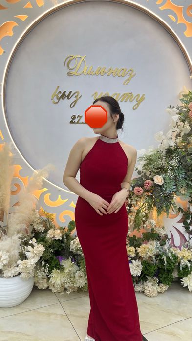 Вечерний платье красный