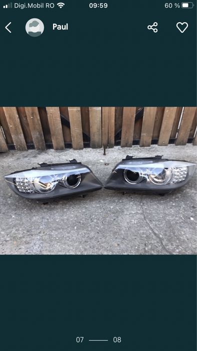 Vand far faruri xenon bmw e90/91 lci facelift