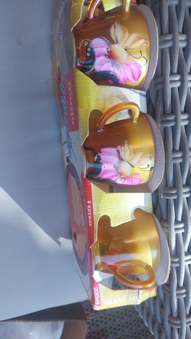 кружки стекло, новые могу уступить