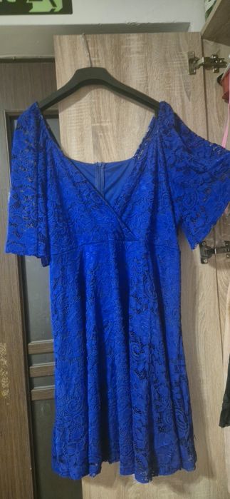 Rochie dantela  albastru