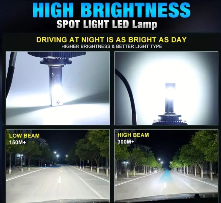 Becuri LED D5S D5R Canbus 12V-24V  50000LM set 2buc