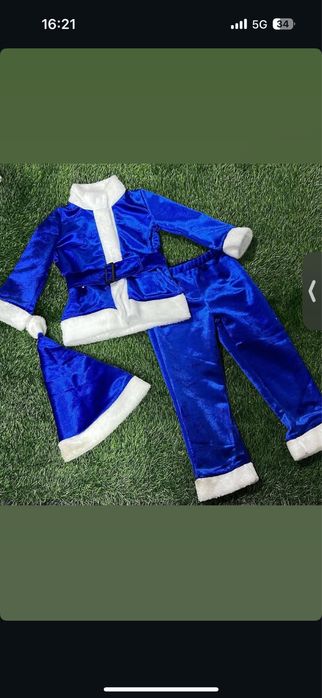 Костюм санты для дев/мальчиков прокат (Алматы)