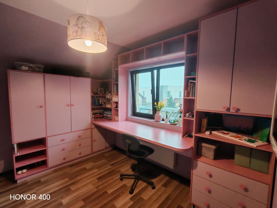 Mobilier camera tineret fete roz mov