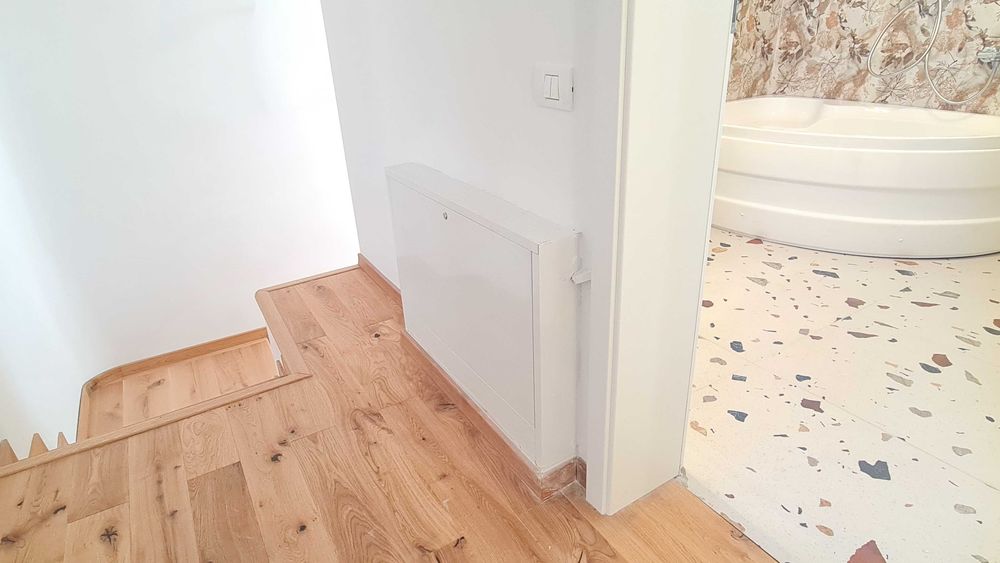 Casa noua gata de mutare cu semineu, pompa de caldura, incalzire prin pardoseala, 150mp utili, cartier Green City la 10km de Bucuresti,