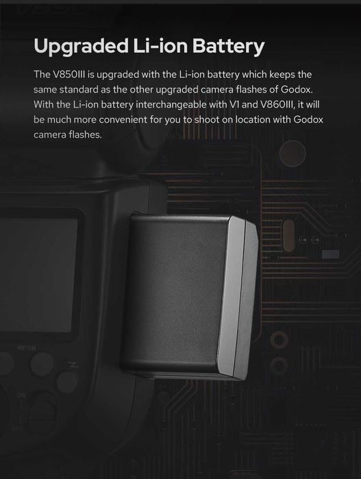 ПРОМОЦИЯ! Светкавица Godox V850III за Canon Nikon Sony Pentax Olympus