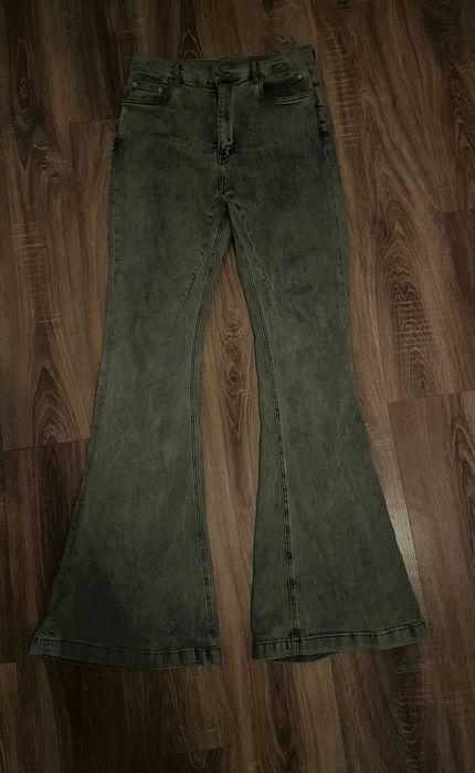 Rick Owens Gray Flared Jeans