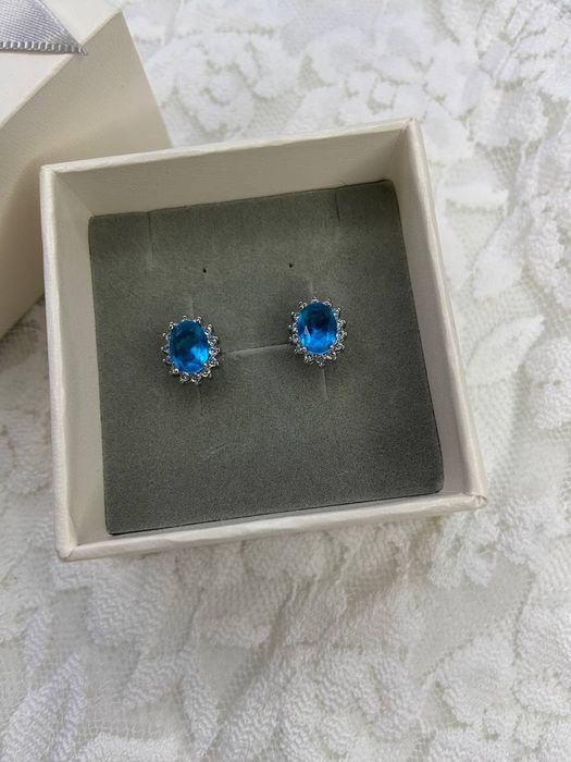 Серебро серьги 925 проба с натуральным камнем