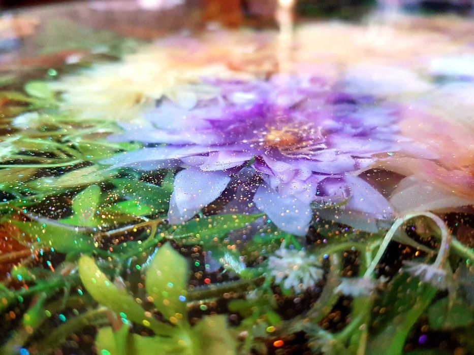 Градинска маса от епоксидна смола