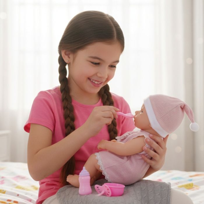 Реалистична кукла бебе Little Mommy с аксесоари - 39см