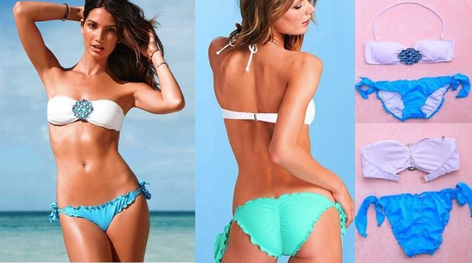 Дамски бански с брошка