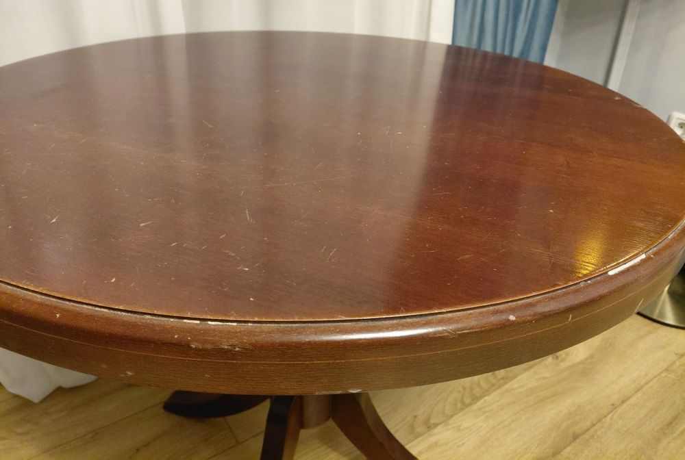 Masa rotunda lemn masiv 80 cm diametru
