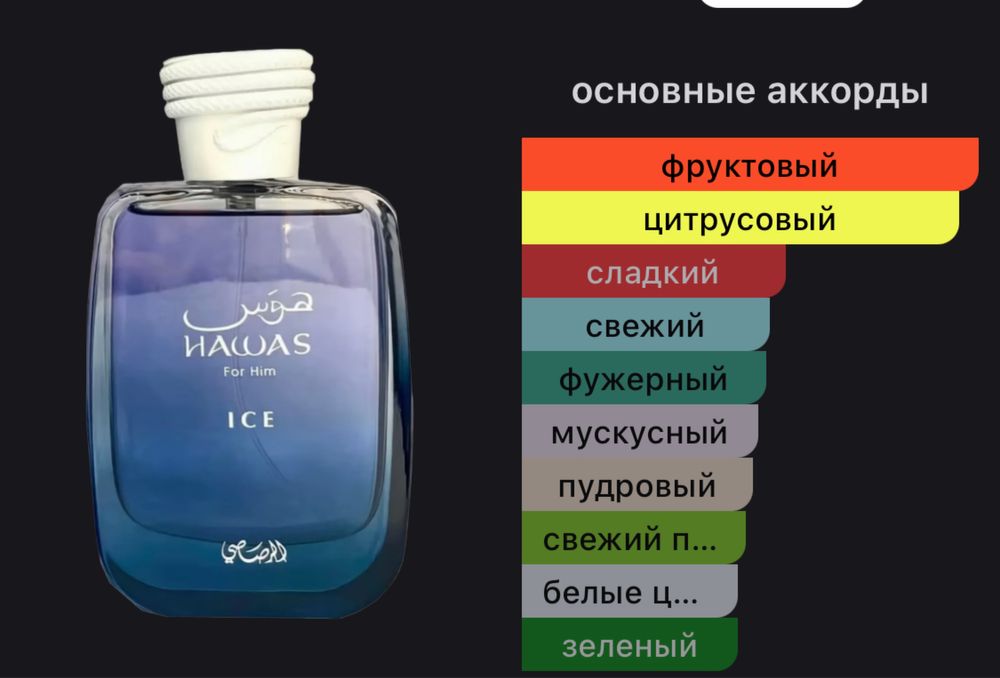 Rasasi hawas ice парфюм