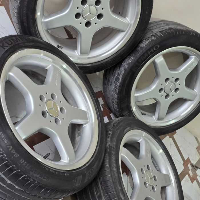 R18 5x112 saka diskalar balonlari bilan 235/45 - 4 dona (b/u)