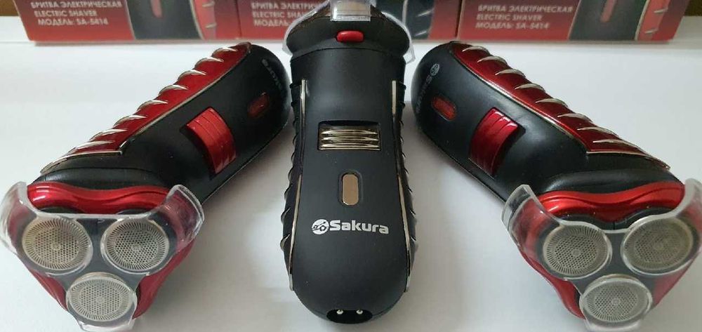 Бритва электрическая Sakura + триммер (работа от аккумулятора)