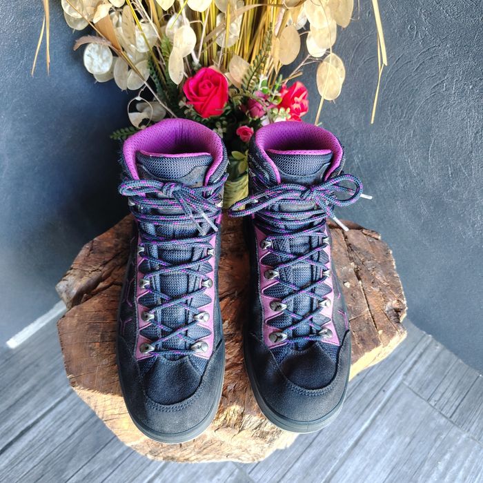 Lowa Kodi Evo Gore-tex, ghete damă pentru drumeție, piele întoarsă Waterproof