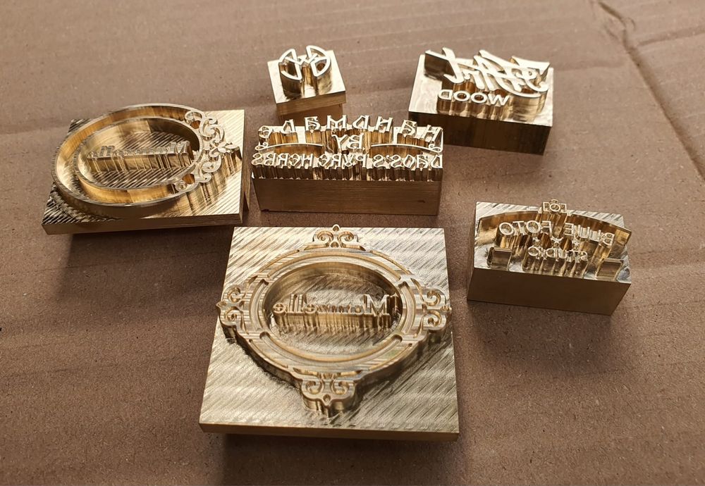 Stampila metalica la comanda imprimat prin ardere lemn piele folio