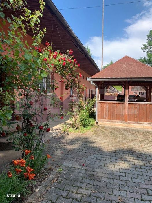 Pensiune + casa pe 5.500 mp, la poalele Muntilor Fagaras – Gura-Vaii