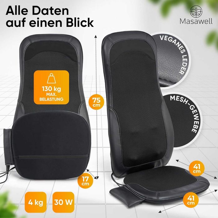 Shiatsu Масажна постелка за цяло тяло от Masawell