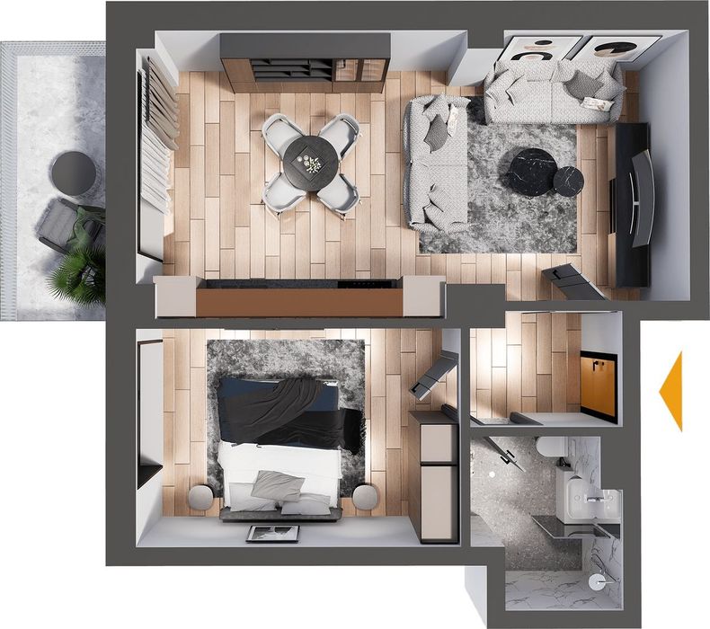 Apartament 2 Camere-Direct Dezvoltator- 3 Km De Palas Mall