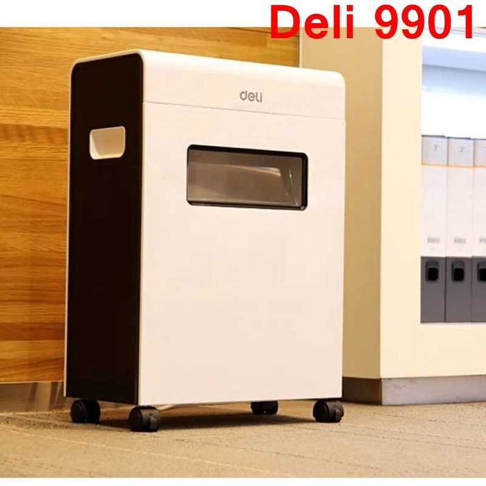Уничтожитель для бумаги (Шредер) Deli 9901 12кг 23л Скидки !!!