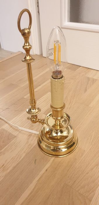 Accesoriu decorațiune lampa vintage colectie alama Belgia 1940