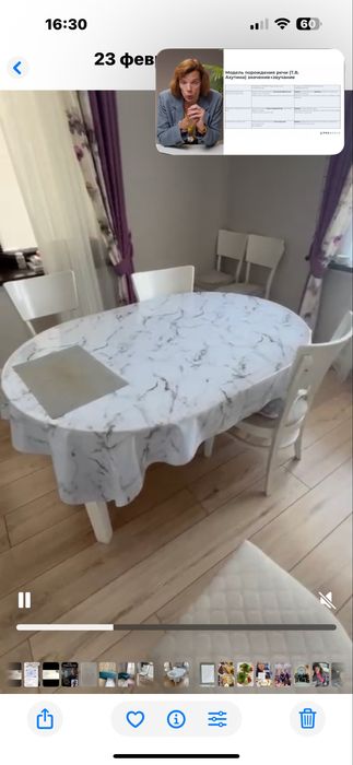 Продам стол и 6 стульев для кухни , б/у