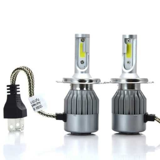 Set Led-uri Auto H4 Lumina Alba, Ideal pentru Tico, Logan, Etc.