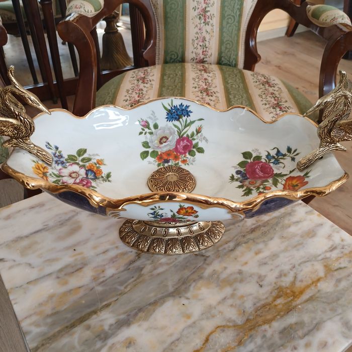 Фруктиера бронз порцелан