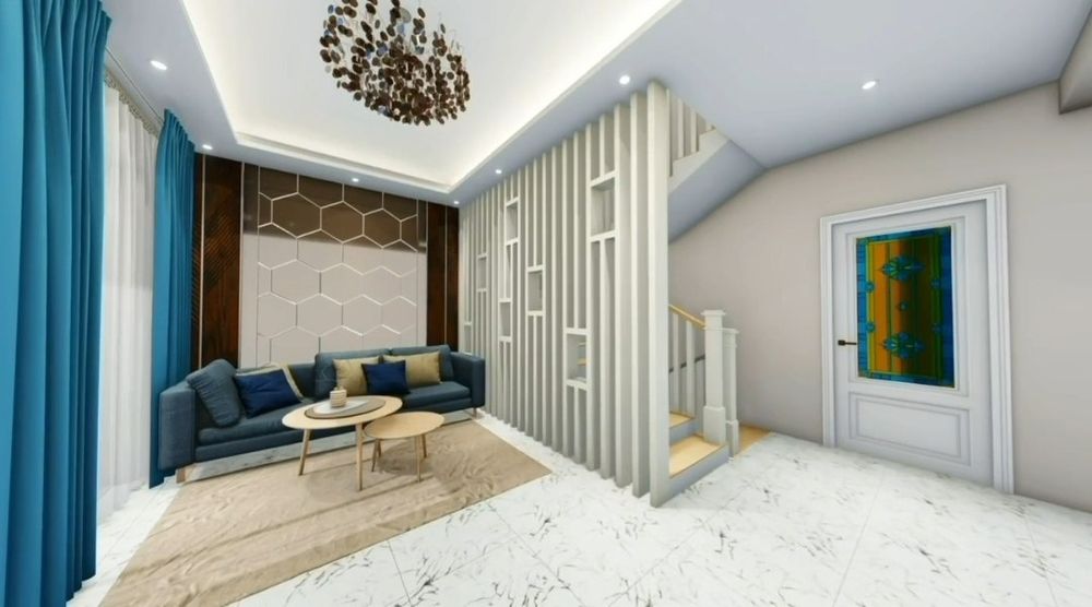 ≈7 комнат, 2 этажа, ЕВРОДОМ готовый Сергели продаётся дом