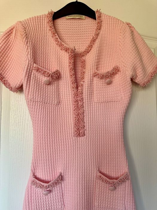 Розова рокля модел Self Portrait