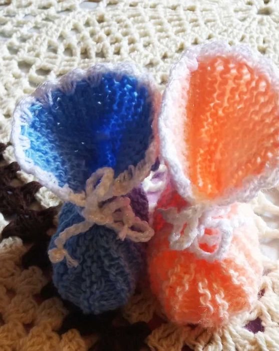 пинетки вязанные