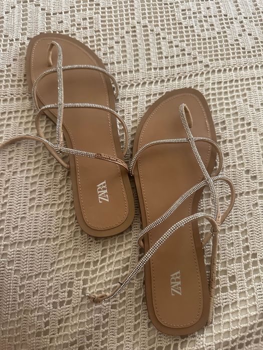 Дамски сандали с камъчета Zara
