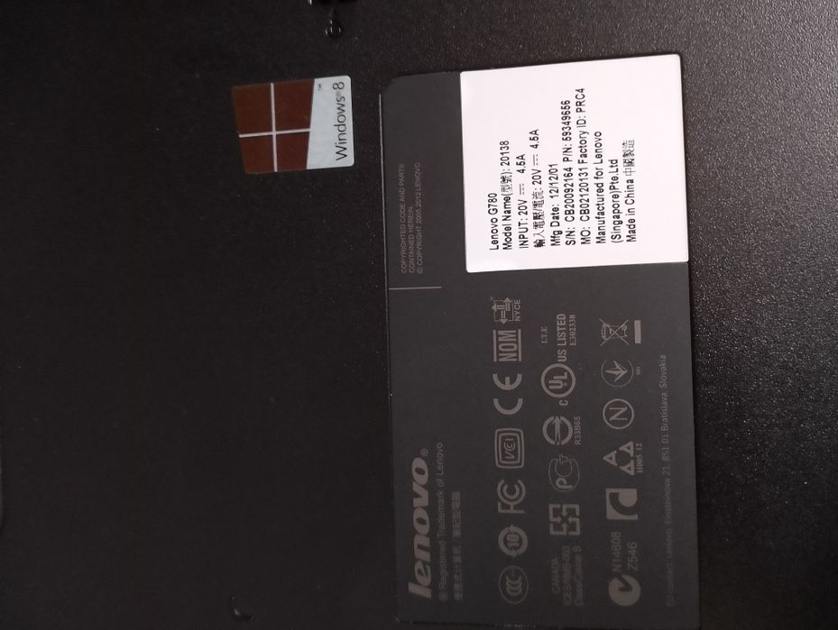 Продам ноутбук LENOVO G780