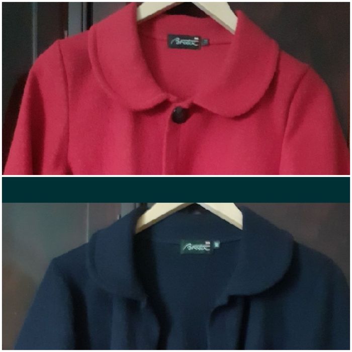 haină/ bolero roșie și albastră 1 buc 30 lei/ 2 buc.50 lei