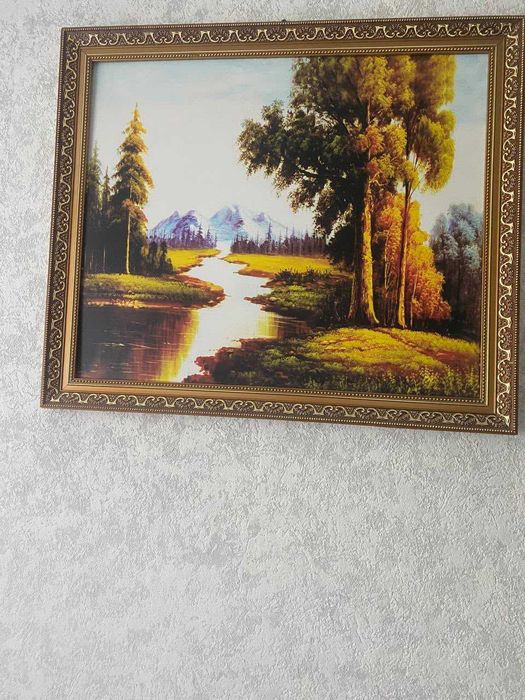 Картины в рамках, комплект 6 шт.