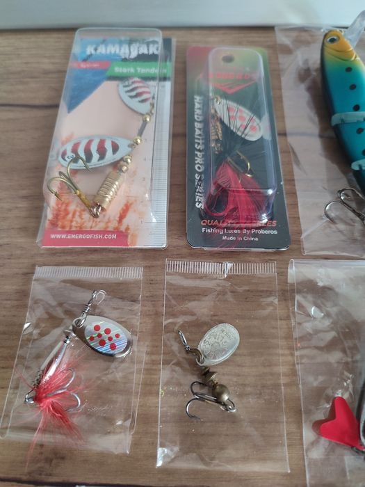 Set spinning naluci,shad,voblere,lingurite oscilante. NOI si folosite.