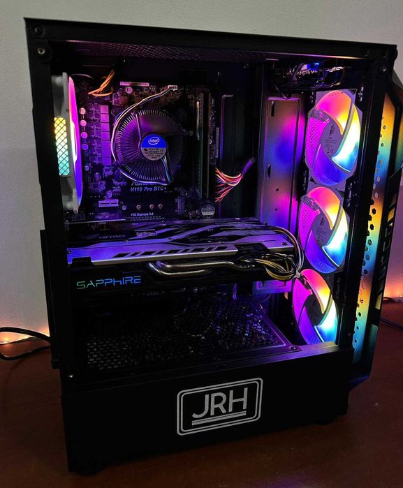 Oferta! PC Calculator Gaming I5 6600 16GB DDR4 RX 580 SSD HDD 1TB RGB