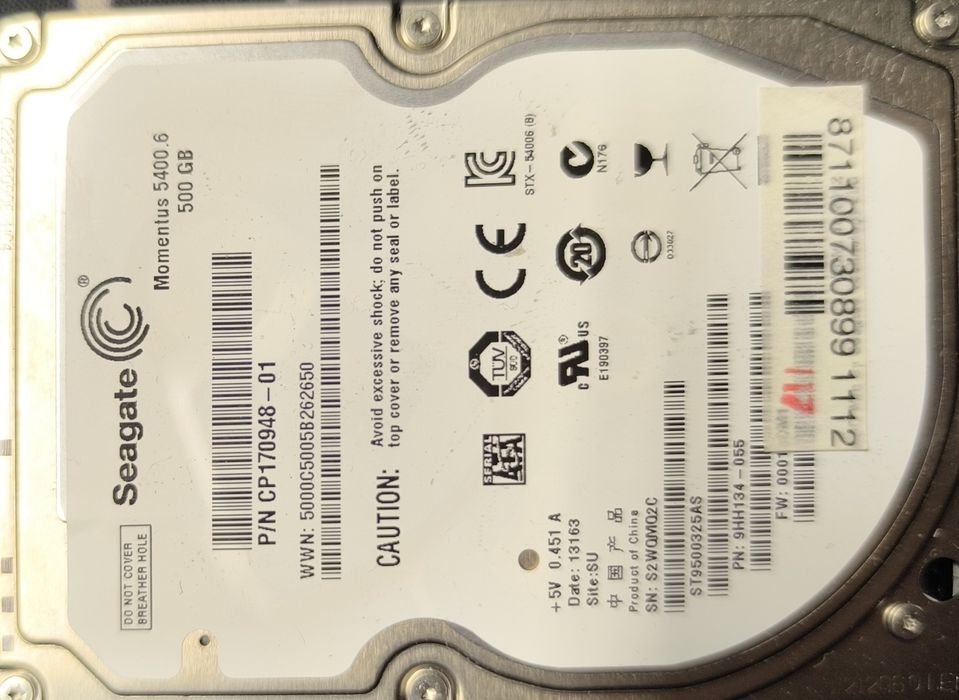 Жёсткие диски 500Gb